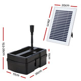 Gardeon Solar Submersible Water Pond Fountain Pump with Filter Box 4.6FT 470L/H