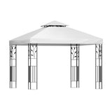 Instahut Gazebo 3x3m Marquee Outdoor Wedding Party Event Tent Home Iron Art Shade White