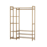 Artiss Clothes Rack Coat Stand 8 Shelves Bamboo