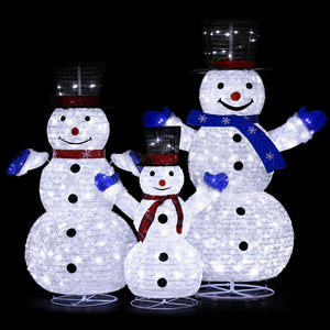 Jingle Jollys Christmas Lights 330 LED Fairy Light 3pcs Snowman Decorations Set