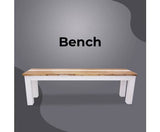 Orville Dining Bench 150cm Solid Acacia Wood Home Dinner Furniture - Multi Color