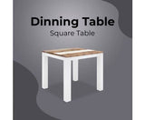 Orville Dining Table 90cm Solid Acacia Wood Home Dinner Furniture - Multi Color