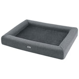 i.Pet Pet Bed Dog Cat Large Calming Soft Sofa Cushion Egg Crate Washable Grey