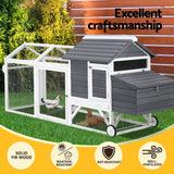 i.Pet Chicken Coop Rabbit Hutch Extra Large Wooden Run Bunny Cage House Outdoor