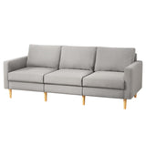 Artiss Sofa 3 Seater Extra Large Linen Fabric Grey