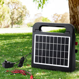 Giantz 5km Electric Fence Energiser Solar Farm 0.3J