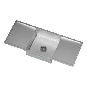 Cefito Kitchen Sink Basin Stainless Steel Under/Top/Flush Mount Bowl 122X45CM