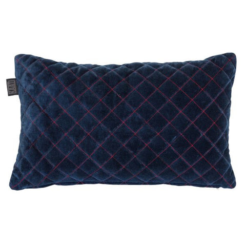 Equire Filled Cotton Blue Cushion by Bedding House