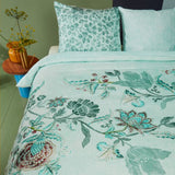 Oilily Amelie Sits Mix Green Oilily Cotton Sateen Quilt Cover Sets by Bedding House King