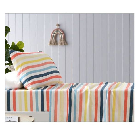 Seaside Printed Microfibre Sheet Sets by Happy Kids Single