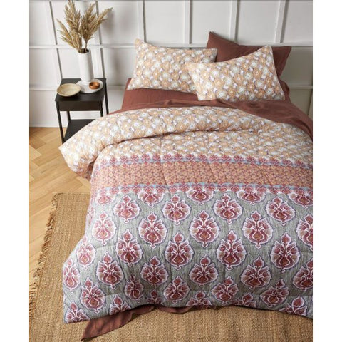 Pippa Printed Microfibre 3 Piece Comforter Set by The Big Sleep Queen