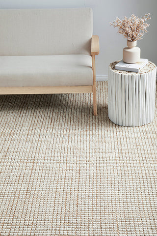 Arabella Natural Runner Rug by Rug Culture - 300X80CM