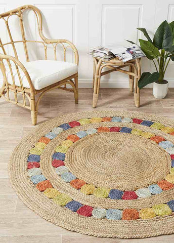 Atrium Fruit Multi By Rug Culture - 240X240CM - ROUND