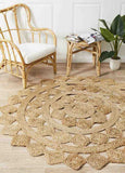 Atrium Tessellate Natural Round By Rug Culture - 240X240CM - ROUND