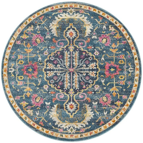 Babylon 209 Navy Round by Rug Culture-240X240CM - ROUND