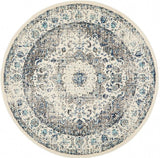 Evoke 251 White Round by Rug Culture -150X150CM - ROUND