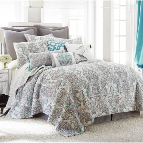 Mayfair 100% Cotton Quilted 3 pcs Bedspread Coverlet Set King