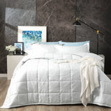 Binary 500 TC Cotton Jacquard White Comforter Set by Ddecor Home