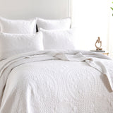 Asher Jacquard Coverlet White Set by Renee Taylor