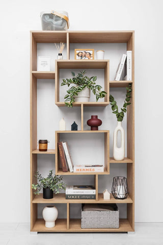 MALAGA DISPLAY SHELF - NATURAL OAK