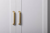 STOCKHOLM UNIVERSAL STORAGE CUPBOARD - HAMPTONS - HEX GOLD HANDLE