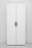 STOCKHOLM UNIVERSAL STORAGE CUPBOARD - SLIM SHAKER PANEL - DECO BLACK HANDLE