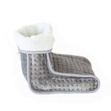 Plush flannel fleece Foot Warmer with 4 Temperature Settings