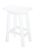 Tokyo Timber Kitchen Counter Stool (White)