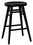 Scandinavian Timber Kitchen Counter Stool (Black)