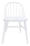 Vera Solid Oak Dining Chair - Set of 2 (White)