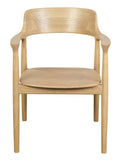 Nobu Solid Oak Arm Chair (Natural)