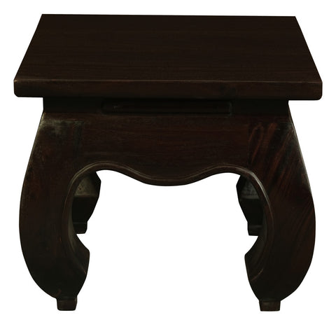 Dynasty Solid Mahogany Timber Lamp Table (Chocolate)