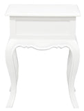 French Provincial 1 Drawer Lamp Table (White)