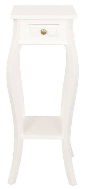 Cabriole Leg Plant Stand (White)