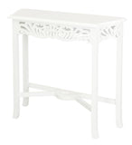 Sierra Carved Sofa Table (White)