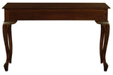 Queen Ann 2 Drawer Sofa Table (Mahogany)