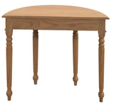 Huntley Turn Leg Half Round Sofa Table (Natural)