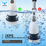 9in1 Electric Spin Scrubber Turbo Scrub Cleaning Brush Cordless Chargeable Tool