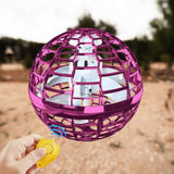 2pcs PURPLE Flying Ball Mini Hand UFO Toys Drone Helicopter Hover Quadcopter Kids Toys Gifts