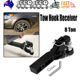 8 Ton Pintle Tow Hook Receiver Arm Hitch Towing Car Truck Heavy Duty Ball Combo