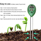 1x Soil PH Tester Water Moisture 3 in 1 Test Meter Kit For Garden Plant Testing