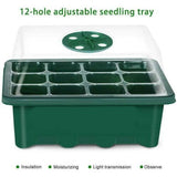 10 Set 12 Hole Plant Seed Grow Box Propagation Nursery Seedling Starter Tray