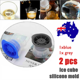 2pcs Silicone Ice Ball Mold Sphere Cube Maker Mould Jelly Whiskey Cocktail