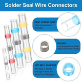 Solder Seal Sleeve Heat Shrink Butt Wire Connectors Terminals Waterproof