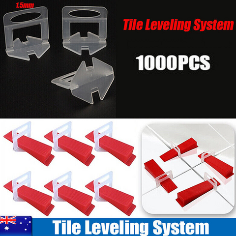 1.5mm Tile Leveling System Clips Levelling Spacer Tiling Tools Floor 1000PCS