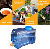 Portable Water Bucket 20L Camping Water Container Outlet Tap Barrel Outdoor