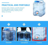 Portable Water Bucket 20L Camping Water Container Outlet Tap Barrel Outdoor