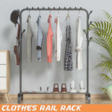 Heavy Duty Clothes Rail Rack Hanging Garment Display Stand Shoe Storage Shelf AU