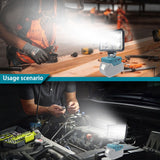 8inch For Makita Battery 18V Li-Ion LED Work Light Workshop Flashlights Torch Camping