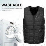 S Electric Vest Heated Jacket USB Thermal Warm Heat Pad Winter Body Warmer Unisex